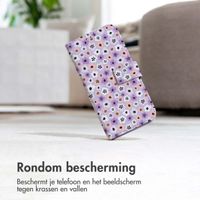 imoshion Design Bookcase Apple iPhone 12 (Pro) - Purple Flowers