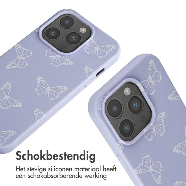 imoshion Siliconen design hoesje met koord Apple iPhone 15 Pro - Butterfly