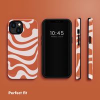 Selencia Vivid Back Cover Apple iPhone 13 - Dream Swirl Orange