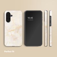 Selencia Vivid Back Cover Samsung Galaxy A37 (5G) - Golden Beige Marble