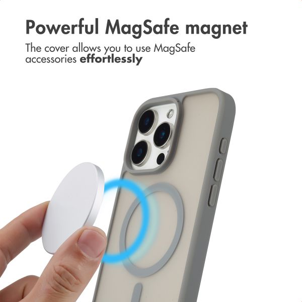 imoshion Colour Guard Back Cover with MagSafe Apple iPhone 15 Pro Max - Grey