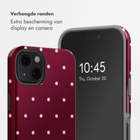 Selencia Vivid Backcover Apple iPhone 13 - Happy Dots Burgundy