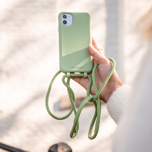 imoshion Color Backcover met afneembaar koord iPhone 11 - Groen