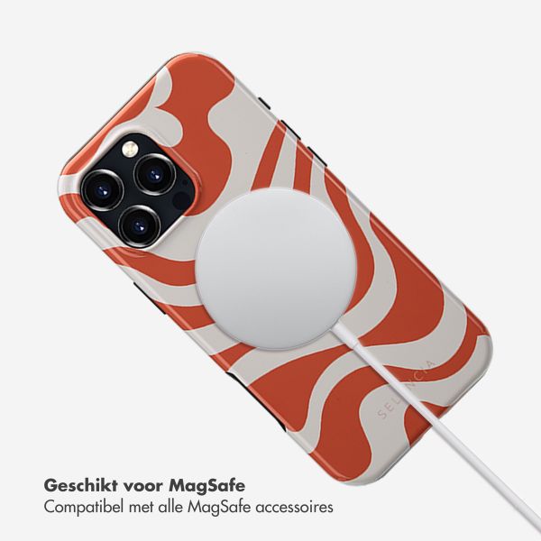 Selencia Vivid Tough Backcover met MagSafe iPhone 16 Pro Max - Dream Swirl Orange