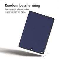 imoshion Trifold Bookcase Apple iPad 9 (2021) 10.2 inch / iPad 8 (2020) 10.2 inch / iPad 7 (2019) 10.2 inch - Donkerblauw