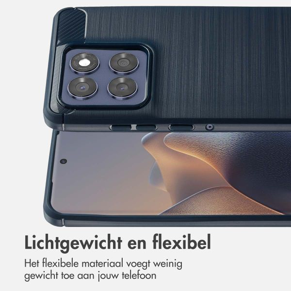 imoshion Brushed Backcover Motorola Edge 60 Fusion - Donkerblauw