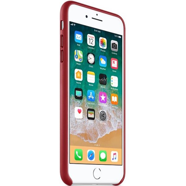 Apple Leather Back Cover iPhone 8 Plus / 7 Plus - Red