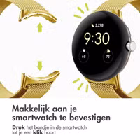 imoshion Milanees magnetisch bandje Google Pixel Watch / Watch 2 / Watch 3 / Watch 4 (41 mm) - Goud