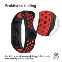 imoshion Siliconen sport bandje Xiaomi Mi Band 7 - Zwart / Rood