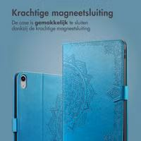 imoshion Mandala Bookcase Apple iPad 11 (2025) 11 inch / iPad 10 (2022) 10.9 inch - Turquoise