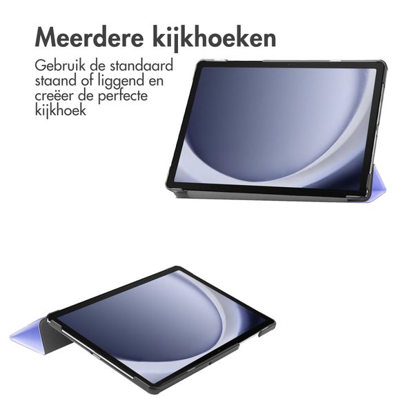 imoshion Trifold Bookcase Samsung Galaxy Tab A9 Plus - Lila
