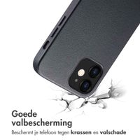 Accezz MagSafe Leather Backcover Apple iPhone 12 (Pro) - Onyx Black