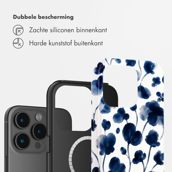 Selencia Vivid Backcover met MagSafe Apple iPhone 15 Pro - Midnight Blossom