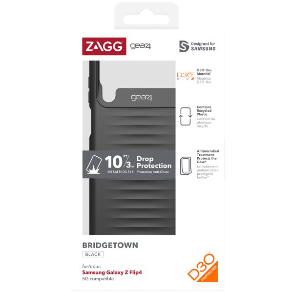 ZAGG Bridgetown Backcover Samsung Galaxy Flip 4 - Zwart