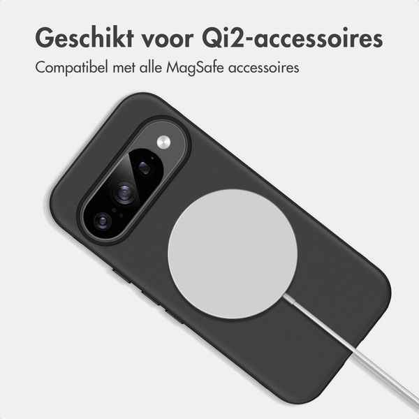 imoshion Color Backcover met Thin MagSafe Ring Google Pixel 9 / 9 Pro - Zwart