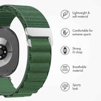 imoshion Nylon Alpine Band Samsung Galaxy Watch 9 (40/44mm) / Watch 8 (40/44mm) / Classic (46mm) - Dark Green