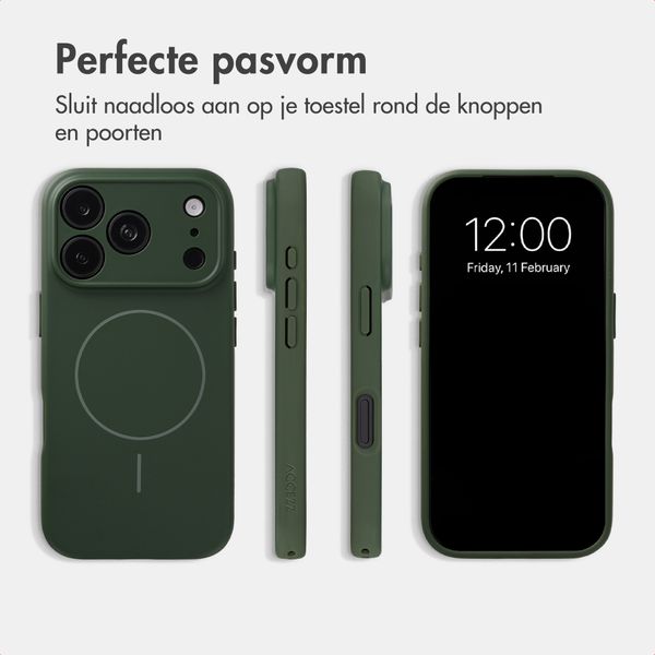 Accezz Grip Backcover met MagSafe Apple iPhone 18 Pro Max / 17 Pro Max - Donkergroen