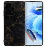 imoshion Design hoesje Xiaomi Redmi Note 12 Pro (5G) - Black Marble