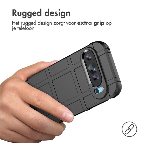 imoshion Rugged Shield Backcover Google Pixel 9 / 9 Pro - Zwart