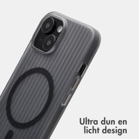 Accezz Lite Backcover met MagSafe | Fluted | Apple iPhone 15 - Grijs