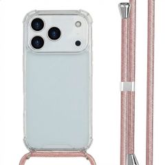 imoshion Transparante Backcover met koord Apple iPhone 17 Pro - Rosé Goud