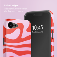 Selencia Vivid Back Cover with MagSafe Apple iPhone 17e / 16e - Dream Swirl Pink