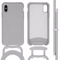 imoshion Color Backcover met afneembaar koord Apple iPhone X / Xs - Grijs