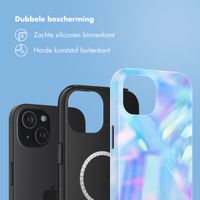 Selencia Vivid Backcover met MagSafe Apple iPhone 15 - Holographic Blue Dream