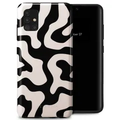 Selencia Vivid Tough Backcover Samsung Galaxy A51 - Art Wave Black