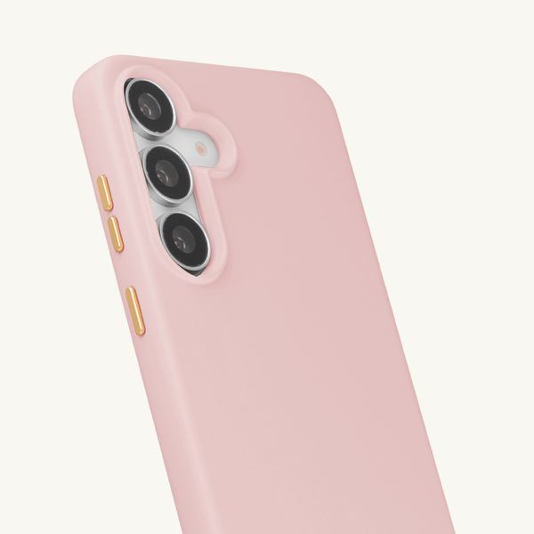 Selencia Rivièra MagSafe Backcover met afneembare haakjes Samsung Galaxy S25 FE - Sorbet Pink