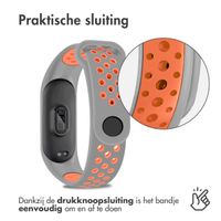 imoshion Siliconen sport bandje Xiaomi Mi Band 5 / 6 - Grijs / Oranje