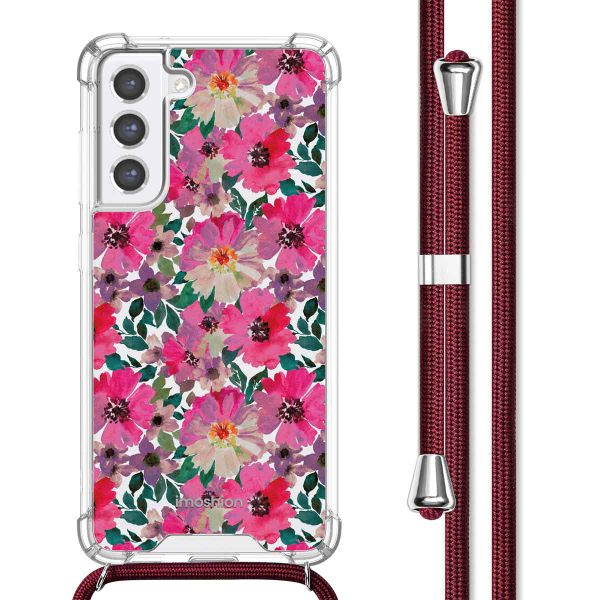 imoshion Design hoesje met koord Samsung Galaxy S21 FE - Flower Water