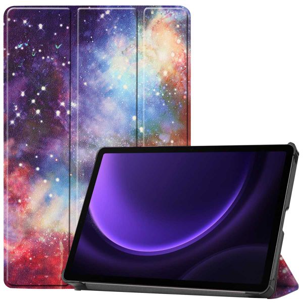 imoshion Trifold Design Bookcase Samsung Tab S9 FE / Tab S9 - Space