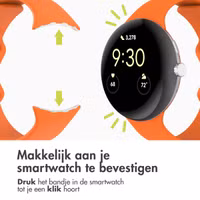 imoshion Siliconen⁺ bandje Google Pixel Watch 3 / 4 (45 mm) - Maat L - Oranje