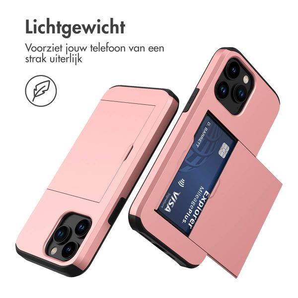 imoshion Backcover met pasjeshouder iPhone 14 Pro - Rosé Goud