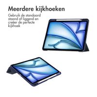 imoshion Trifold Hardcase Bookcase Apple iPad Air 13 inch (2025) M3 / (2024) M2 - Donkerblauw