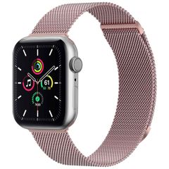 imoshion Milanees magnetisch bandje Apple Watch Series 1 - 9 / SE (38/40/41 mm) | Series 10 / 11 (42 mm) - Maat S - Roze