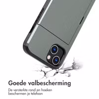 imoshion Backcover met pasjeshouder Apple iPhone 13 - Donkergroen