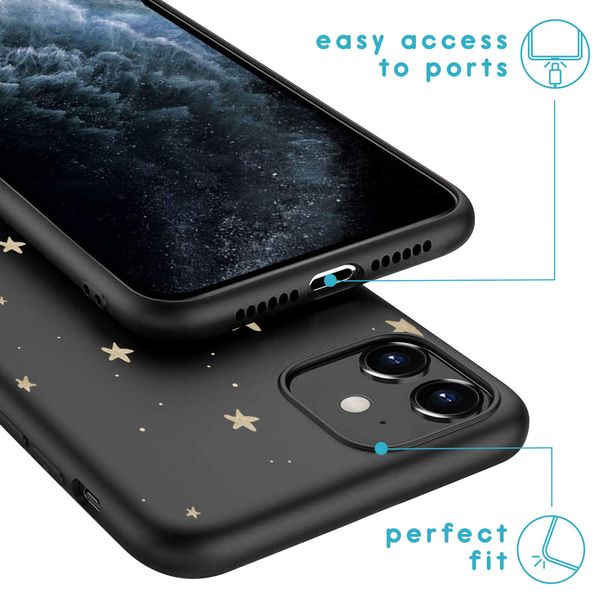 imoshion Design hoesje iPhone 11 - Sterren / Zwart