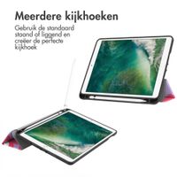 imoshion Design Trifold Bookcase Apple iPad 6 (2018) 9.7 inch / iPad 5 (2017) 9.7 inch / Air 2 (2014)/Air 1 (2013) - Dusty Rose Blossom