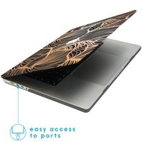 imoshion Design Laptop Cover voor de MacBook Pro 16 inch (2021 / 2023 M3 chip / 2024 M4 chip) - A2485 / A2780 / A2991 / A3186 / A3403 - Golden Leaves