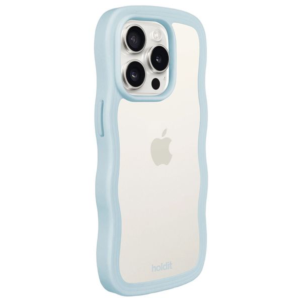 Holdit Wavy Case iPhone 15 Pro Max - Mineral Blue