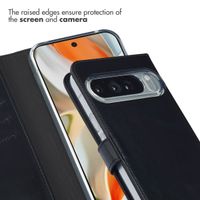 Selencia Genuine Leather Book Case Google Pixel 10 Pro XL - Black