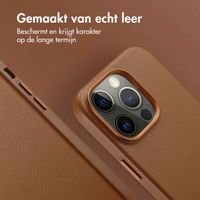 Accezz MagSafe Leather Backcover Apple iPhone 14 Pro - Sienna Brown