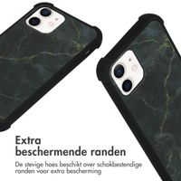 imoshion Design hoesje met koord iPhone 12 (Pro) - Black Marble