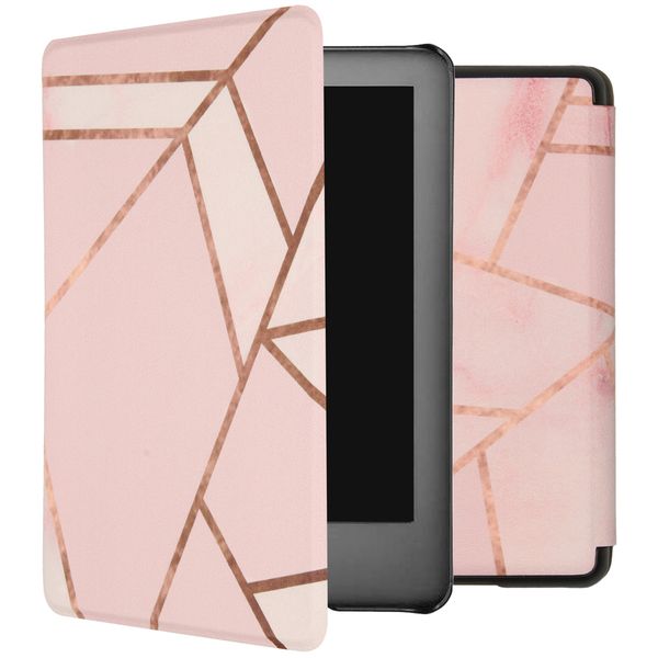 imoshion Design Slim Hard Case Sleepcover Amazon Kindle 10 - Pink Graphic