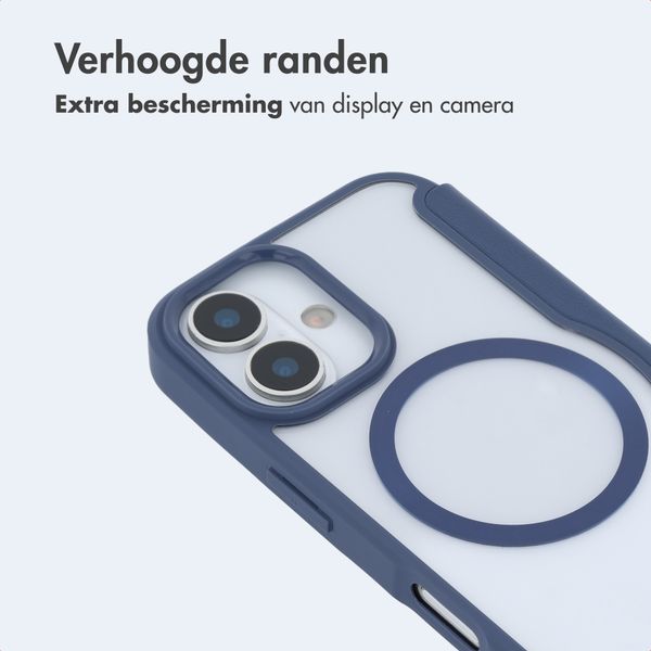 imoshion Transparante Bookcase met MagSafe Apple iPhone 16 - Blauw