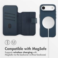 Accezz 2-in-1 Leather Bookcase with MagSafe Apple iPhone Air - Nightfall Blue