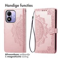 imoshion Mandala Bookcase Xiaomi Redmi Note 17 (5G) - Rose Gold