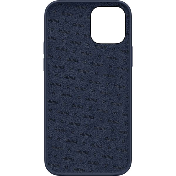 Valenta Luxe Leather Backcover iPhone 12 (Pro) - Donkerblauw